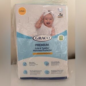 Graco Premium Crib & Toddler Mattress Protector - 2 Pack New